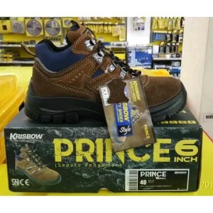 Krisbow Safety Shoes Prince 6 Inch Cokelat Sepatu Safety Sepatu Pengaman Tokopedia
