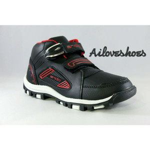 Sepatu Anak Laki Laki Ando Diva Light Velcro Black Tokopedia