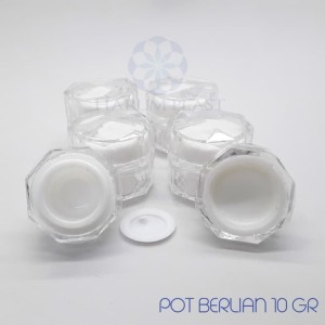 Termurah Pot Jar Cream Kosmetik Acrylic 10gr Gold Diamond Berlian Tokopedia