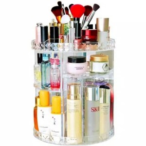 Rak Kosmetik Akrilik Putar Cosmetic Organizer Rotate Display Acrylic Murah Tokopedia