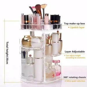 Rak Organizer Kosmetik Makeup Putar 360derajat Tokopedia