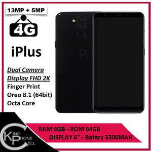 Smartphone Iplus Black Internal 64gb Ram 4gb Lte 4g Tokopedia