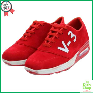 Sepatu Wanita V3 Merah Airmax Sepatu Cewek Olahraga Sport Jogging Lari Senam Tokopedia