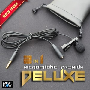 Microphone Mic Clip On Mic 3 5mm For Smartphone Pc Tokopedia