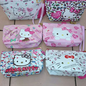 Tas Kosmetik Hello Kitty Import Premium 526pouch Tokopedia