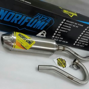Knalpot Norifumi Nf Stainless Klx 150 Bf Dt Original Tokopedia