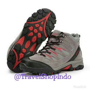 Sepatu Snta 475 Grey Red Tokopedia