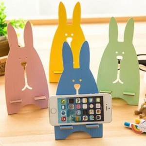 Terbaru Wooden Smartphone Holder Blue Tokopedia