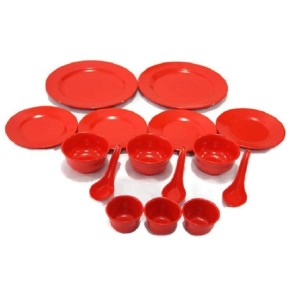 Igi Glori Melamine Mangkok Makan Miring 7 Inch Melamin G4770 Isi 6pcs Merah Tokopedia