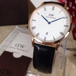 Daniel Wellington Dapper Black Rosegold Plat White 38mm Spr Originalbm Tokopedia