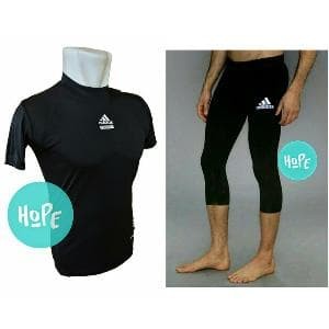 Paket Hemat Baselayer Shortsleeve Dan Celana Legging 3 4 Adidas Nike Tokopedia