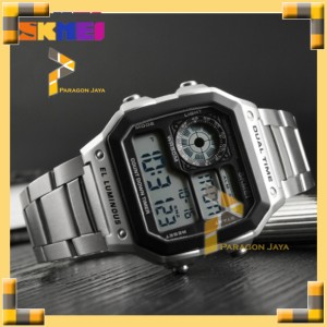 Jam Tangan Sport Casio Silver Variasi Chrono Tokopedia