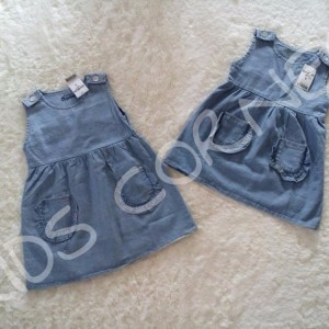 Overall Dress Anak Soft Jeans Oshkosh Baju Anak Tokopedia