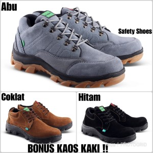 Kickers Boots Safety Ujung Besi Kulit Tracking Kerja Lapangan Tokopedia