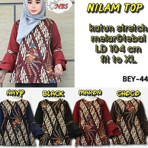 Baju Hijab Atasan Batik Batik Hijab Tokopedia