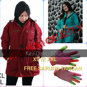 Jaket Parka Wanita XL fit XXL Premium Quality Kanvas Jumbo