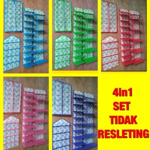 Rak Gantung 4in1 Rak Tas Sepatu Jilbab Kosmetik Tokopedia
