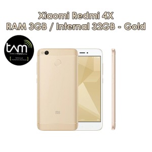 Xiaomi Redmi 4x Smartphone Gold Internal 32 Gb Ram 3 Gb Garansi Resmi Tam Tokopedia