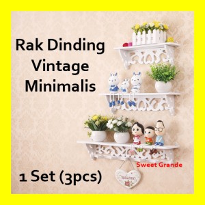 Rak Dinding Gantungan Ambalan Melayang Floating Shelf Dekor Storage Decorative Rack Shabby Chic Rak Kosmetik Make Up Cosmetic Hp Remote A518 Murah Tokopedia