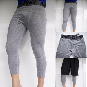 Celana Halfpants 3 4 Nike Pro Combat Baselayer Tokopedia