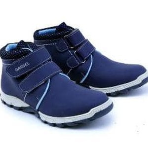 Sepatu Boots Kulit Anak Sepatu Anak Laki Laki Hitam Sepatu Anak Kecil Gf Tokopedia