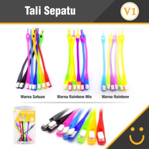 Tali Sepatu Silicon Tali Sepatu Karet Tokopedia