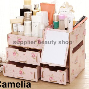 Rak Kosmetik Kaca Tempat Penyimpanan Makeup Rak Kosmetik Multifungs Tokopedia