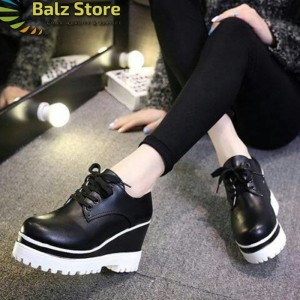 Sepatu Wanita Boots Wedges Sbo319 Tokopedia