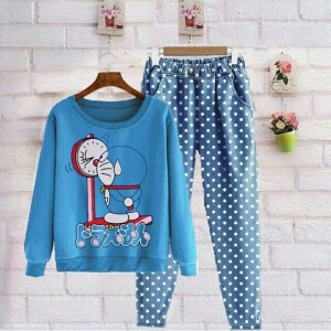 Baju Doraemon Wanita Setelan Tokopedia