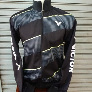 Jaket Badminton Victor Jv 18 Navy Magenta Tokopedia
