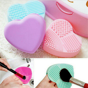 Promo Heart Brush Makeup Pad Cleaner Holder Pengering Kuas Kosmetik Tokopedia