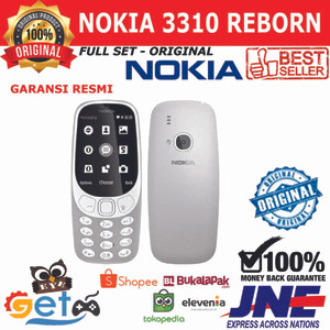 Hp Nokia 3310 Dual Sim Card New Baru Fullset Oc Tokopedia