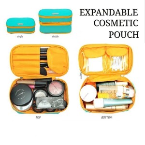 Expandable Cosmetics Pouch Organizer Ecp Drenbellony Tas Kosmetik Tokopedia