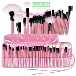 Brush Makeup 32 Set Kuas Make Up 32 Set Dengan Pouch Brush Kosmetik 32 Set Tokopedia