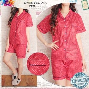 Baju Tidur Piyama Celana Pendek Tokopedia