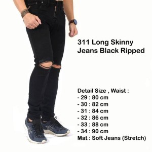 Celana Jeans Ripped Sobek Pria Tokopedia