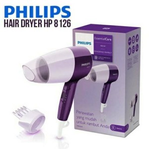 Philips Hp 8126 Hair Dryer 400 Watt Nozel Corong Sikat Tokopedia