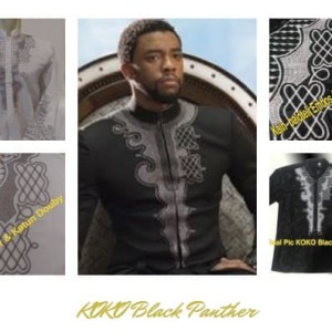 Baju Koko Black Panther Tokopedia