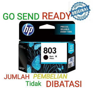 Hp 803 Tinta Black Ink Cartridge F6v21aa Tokopedia