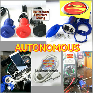 Praktis Charger Hp Motor Usb 12 24 V Waterprooft Bergaransi Tokopedia
