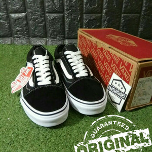 Sepatu Vans Authentic Black White Tokopedia