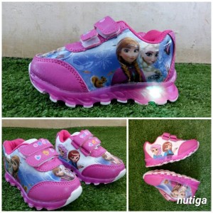 Sepatu Anak Perempuan Frozen Led 22 25 Tokopedia