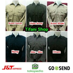 Kemeja Pdl Kemeja Lapangan Baju Kemeja Outdoor Tokopedia