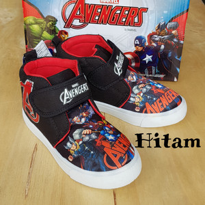 Sepatu Anak Laki Laki Spiderman Webheads Hitam Merah Tokopedia