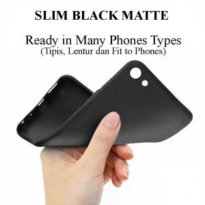 Slim Matte Case Black All Tipe Smartphone Tokopedia