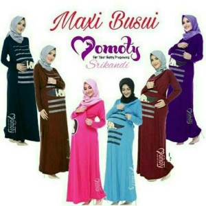 Baju Hamil Gamis Maxi Dress Unik Baby Peeking 2 Momoty Tokopedia