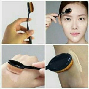 Sale Oval Foundation Face Brush Make Up Kosmetik Face Foundation Tokopedia