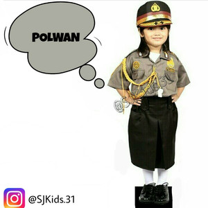 Baju Polwan Anak Baju Profesi Anak Kostum Anak Tokopedia