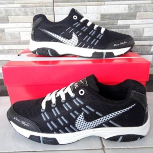 Sepatu Sport Nike Airmax Badminton Hitam Tokopedia