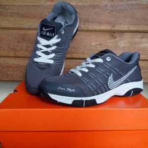 Sepatu Sport Nike Airmax Badminton Hitam Tokopedia